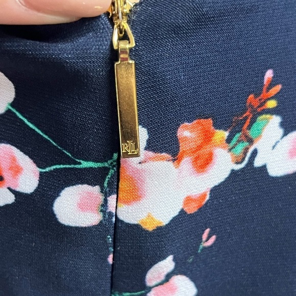 Lauren Ralph Lauren Navy and Floral Dress - Picture 4 of 5